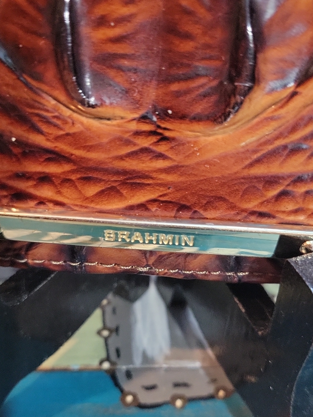 Brahmin Debra Crock-Embossed Leather Wallet - Picture 3 of 6